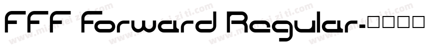 FFF Forward Regular字体转换